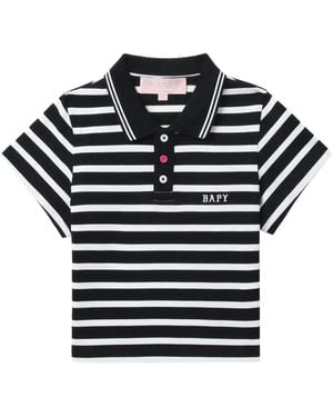 BAPY BY *A BATHING APE® Gestreiftes Poloshirt - Schwarz