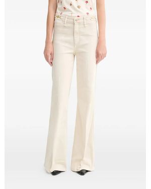 Rag & Bone Jeans Met Patch - Wit