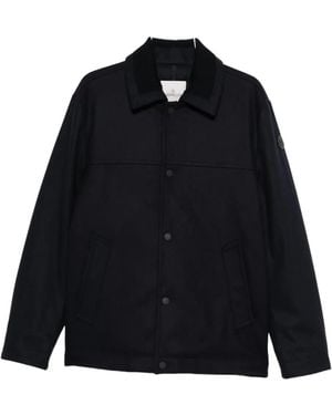 Moncler Emilion Ribbed-Collar Jacket - Black