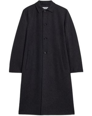 Jil Sander Double Cashmere Coat - Blue