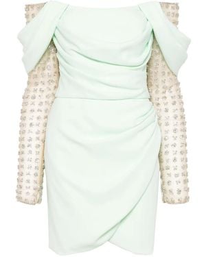 Costarellos Robe Mi-Longue Nandi - Blanc