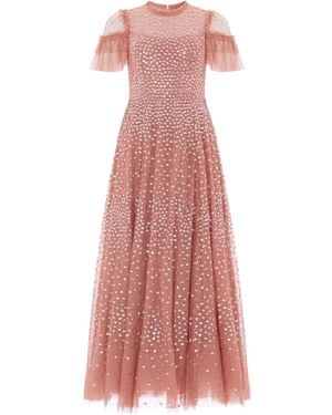 Needle & Thread Ruffled-Gown Maxi Dress - Pink