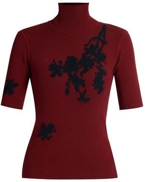 Erdem Short-Sleeve Top - Red
