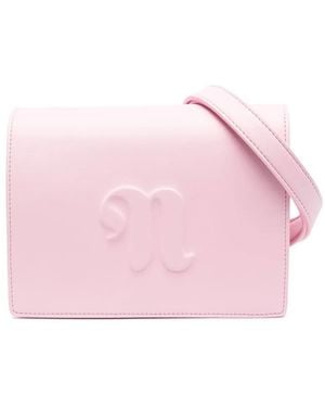 Nanushka Schoudertas Met Logo-Reliëf - Roze