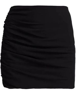 The Sei Ruched Mini Skirt - Black