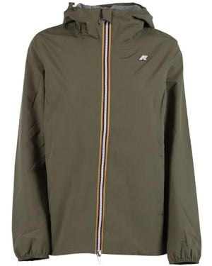 K-Way Hooded Zip Jacket - Green
