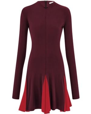 Ferragamo カラーブロック ワンピース - レッド
