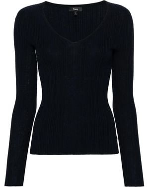 Theory 長袖　トップス　黒 MOUSSY | CROSS GATHER SLIM トップス (Tシャツ・カットソー