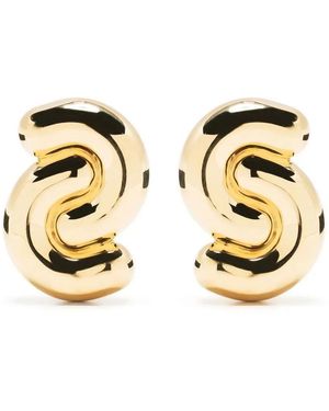 Uncommon Matters Tropos Double-Curve Earrings - Metallic