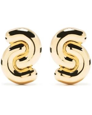 Uncommon Matters Pendientes Tropos con doble curva - Metálico