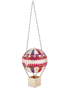 Judith Leiber Hot Air Balloon Savannah Crystal-Embellished Mini Bag - Pink