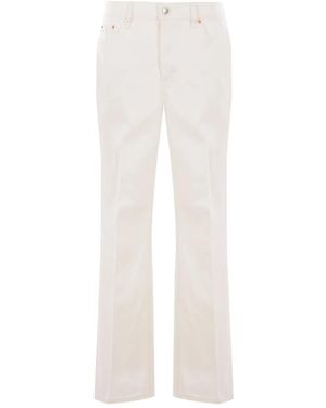 Gucci Logo-Patch Jeans - White