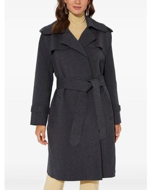 Norma Kamali Belted Trench Coat - Black