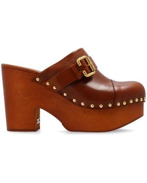 Chloé Jeanette 120mm ミュール - ブラウン