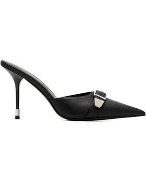 Femme LA Venetia Pointed-Toe Mules - Black