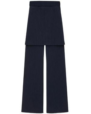Loewe Ribbed Pants - Blue