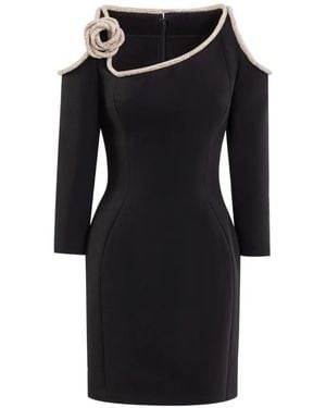Saiid Kobeisy Crystal-Embellished Mini Dress - Black
