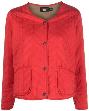 RRL Iris V-Neck Jacket - Red