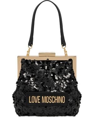 Love Moschino スパンコール バッグ - ブラック