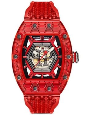 Philipp Plein Crypto King Hexagon Phantom Watch - Red
