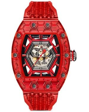 Philipp Plein Crypto King Hexagon Phantom 55Mm - Red