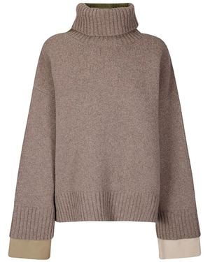 Jejia Jersey con diseño colour block - Marrón