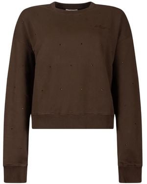 MC2 Saint Barth Stud-Embellished Sweatshirt - Brown
