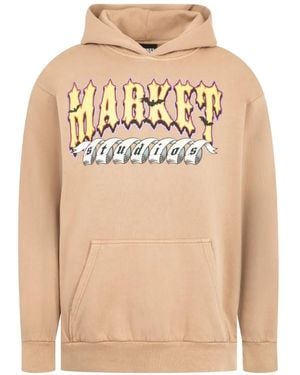 Market No Guts No Glory Graphic-Print Hoodie - Natural
