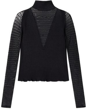 Lanvin Turtleneck Long-Sleeved Sweater - Blue