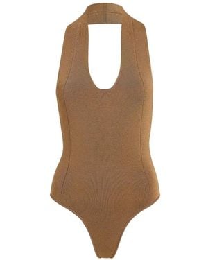 KHAITE Toto Body Mit Neckholder - Braun