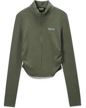 Mini Cream Maglione A Collo Alto - Verde
