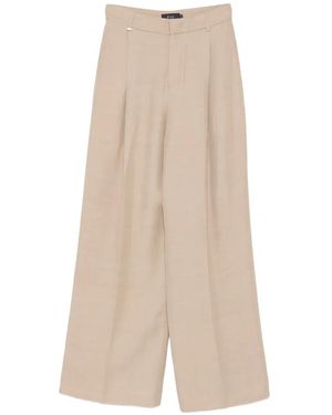 Fay Pantalon Ample À Pinces - Natural