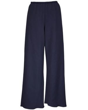Peter Cohen Elasticated-Waistband Pull-On Trousers - Blue