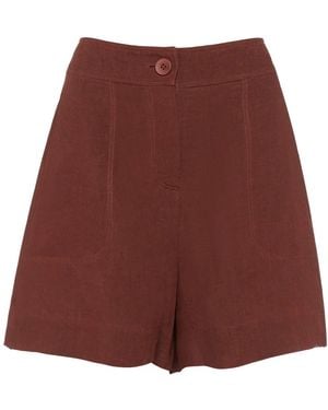 Eres Correct High-Waisted Shorts - Red