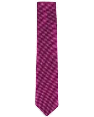 Eton Patterned Tie - Purple