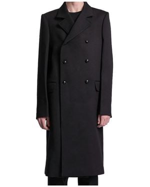 NAMACHEKO Double-Breasted Coat - Black