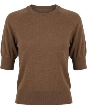 Simone Rocha Pullover Mit Puffärmeln - Braun