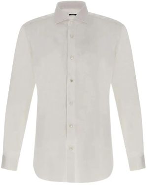 Barba Napoli Cotton Shirt - White