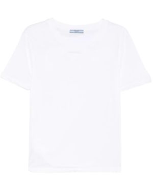 Prada Crew neck short-sleeve T-shirt - Weiß