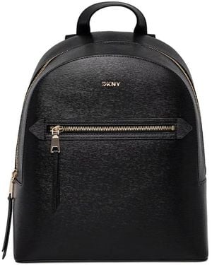 DKNY Leather Backpack - Black