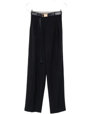 Max Mara Belted Trousers - Black