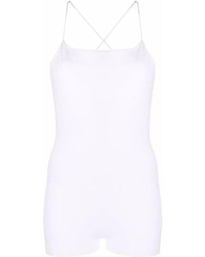 RED Valentino Spaghetti-Strap Bodysuit - White