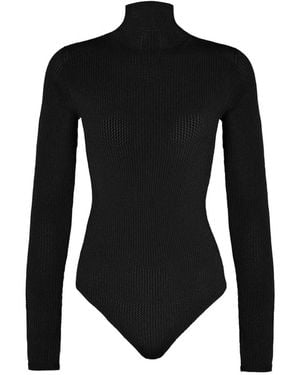 Wolford Seamless Long-Sleeve Bodysuit - Black