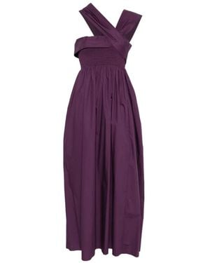 Tela Smocked Dress - Purple