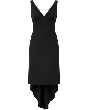 DSquared² High-Low V-Neck Dress - Black