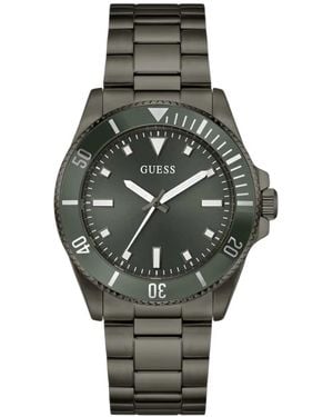 Guess Armbanduhr Mit Aluminiumring 44Mm - Grau