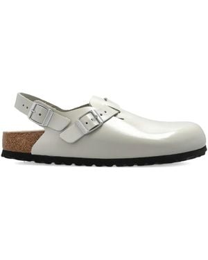 Birkenstock Tokio Buckle Leather Sandals - White