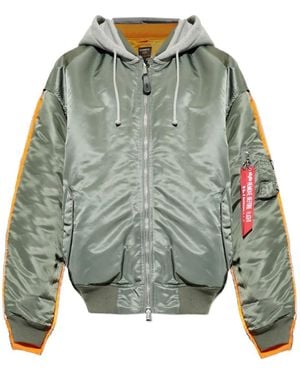 Vetements X Alpha Industries Hooded Bomber Jacket - Green