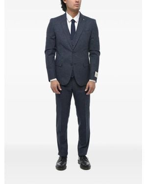 Corneliani Three-Piece Single-Breasted Suit - Blue