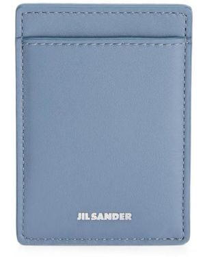 Jil Sander Magnetic Card Holder - Blue